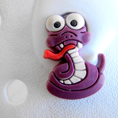 Pin'zz fialový had